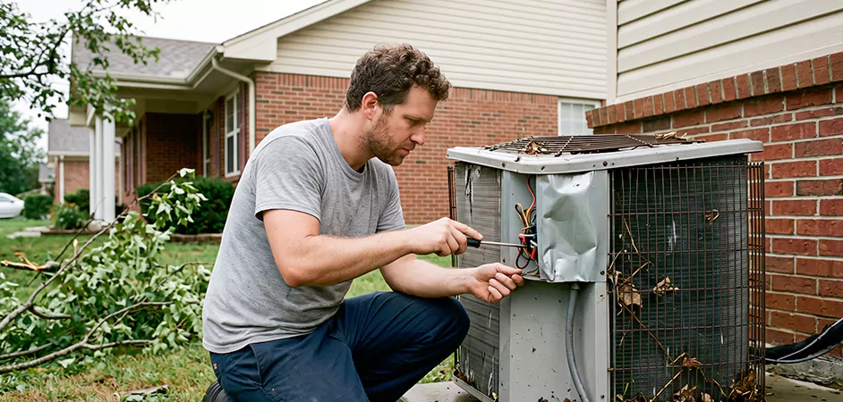 Storm Damage HVAC Restoration in Middletown